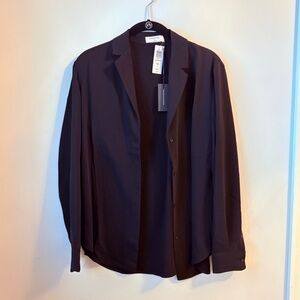 Aritzia Babaton Noir Monocle Blouse XS